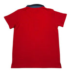Trussardi Polo Mezza Manica Tinta Unita con Colletto In Contrasto per Bambino TBP26037PO ROSSO TRUSSARDI 