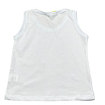 Mousse Canotta Tinta Unita con Stampa per Neonato DINOBEACHHN BIANCO MOUSSE 