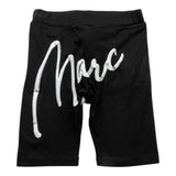 Marc Ellis Einfarbig bedruckte Radsport-Leggings Schwarz für Mädchen