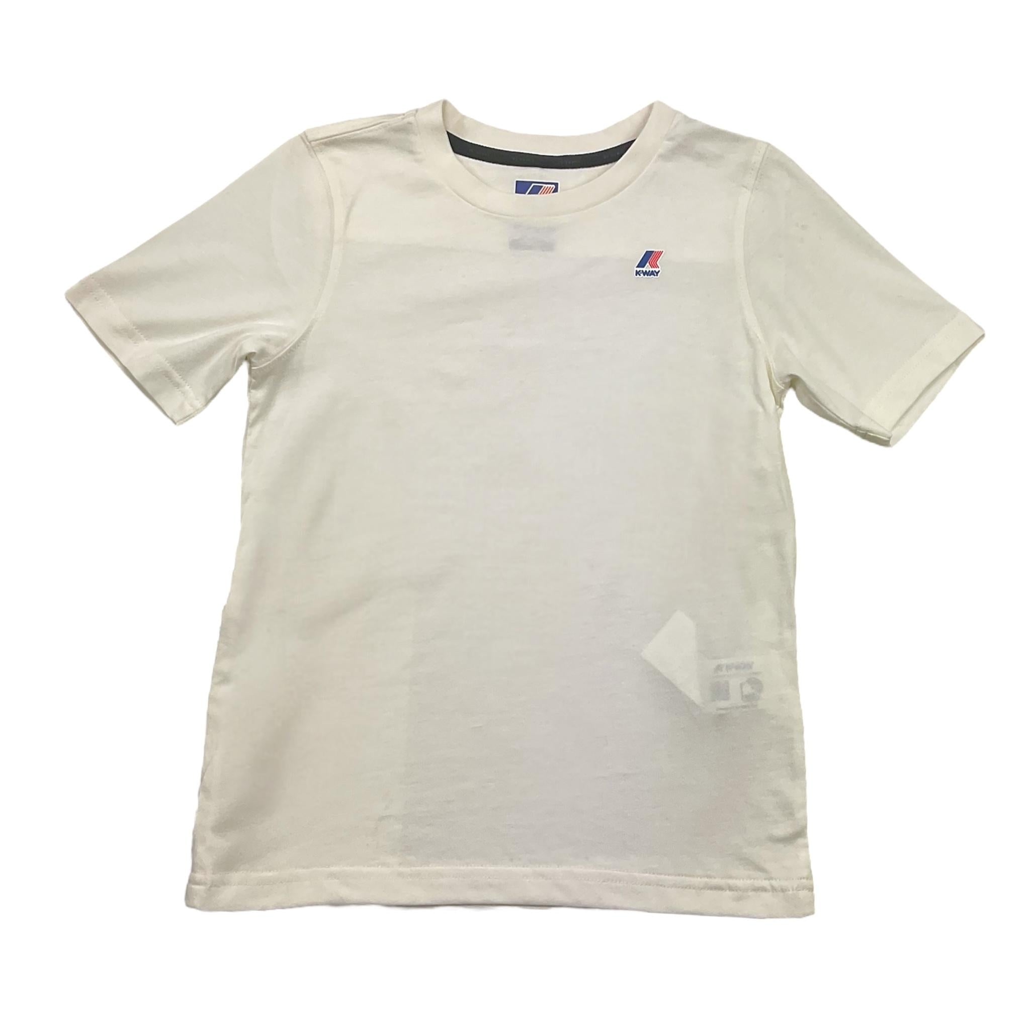 K-WAY t-shirt girocollo tinta unita con stampa Bianco per Bambino K7133YW BIANCO K-WAY 