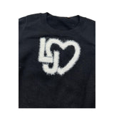 Liu Jo Maglia Girocollo Tinta Unita con Logo per Neonata KF4039 NERO LIU JO 