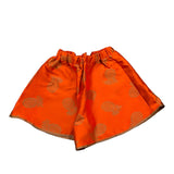 Mariuccia Shorts einfarbig mit elastischer Taille orange für Mädchen