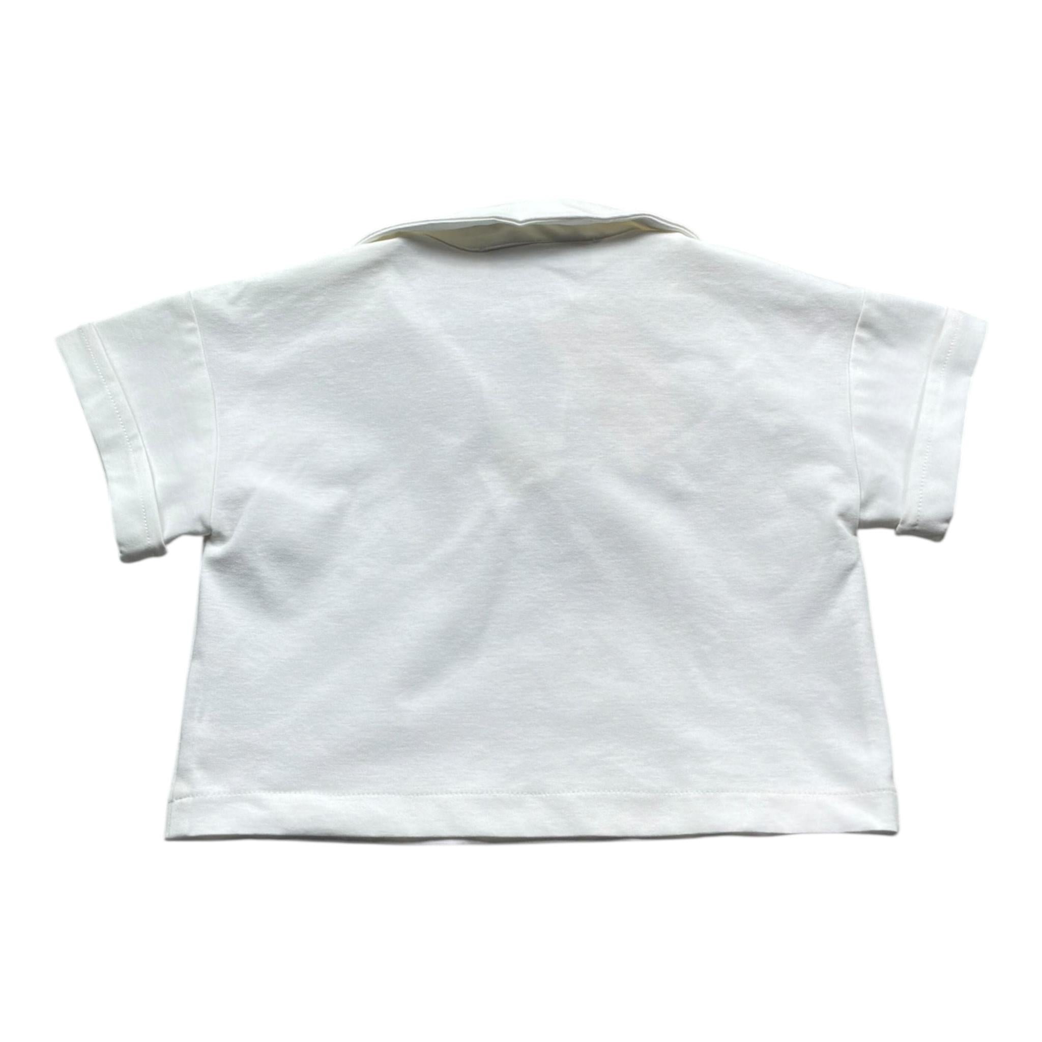 Trussardi Polo Modello Crop Tinta Unita per Bambina TGP26051PO BIANCO TRUSSARDI 