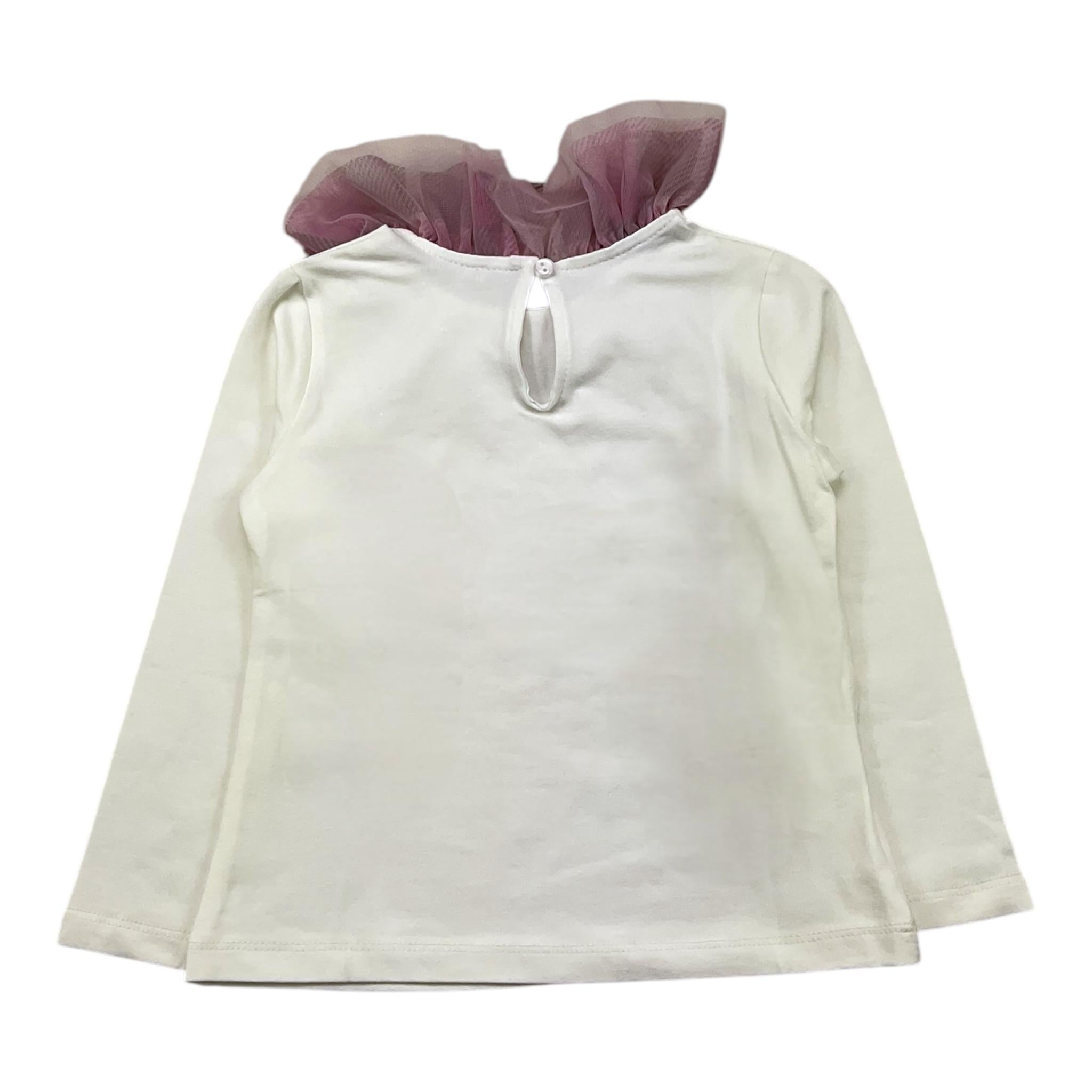 U+è BY MISS GRANT shirt tinta unita con colletto in contrasto Panna per Bambina UE1665 PANNA U+è BY MISS GRANT 