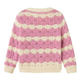 NAME IT maglia bicolore con fantasia a righe Panna/rosa per Bambina 13233150X PANNA/ROSA NAME IT 