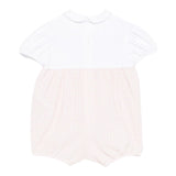 Il Gufo Pagliaccetto Mezza Manica Bicolore per Neonata P25TO270C3160 BIANCO/ROSA IL GUFO 