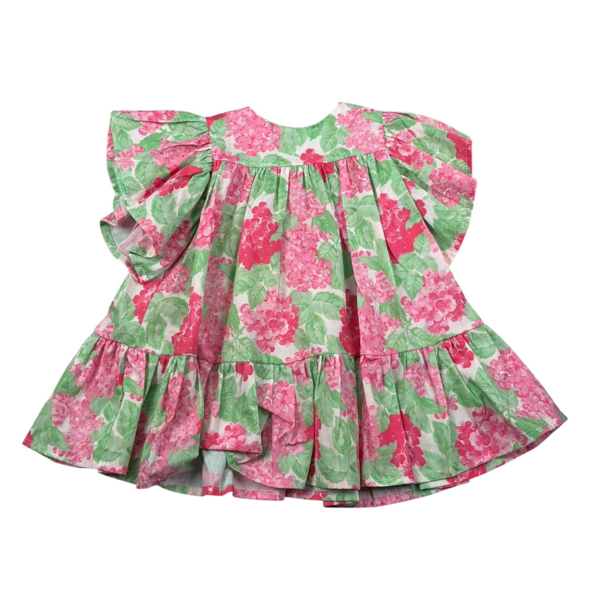 Nanan Abito Mezza Manica Fantasia Floreale Multicolor per Neonata E24491 MULTICOLOR NANAN 