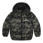 TIMBERLAND giubbino tinta unita fantasia militare con cappuccio Verde per Bambino T26595 VERDE TIMBERLAND 