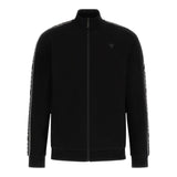 GUESS felpa con zip tinta unita con maniche logate Nero per Bambino L2YQ47K6S1 NERO GUESS 