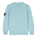 STONE ISLAND maglia tinta unita girocollo ton logo Azzurro per Bambino 8116515A2 AZZURRO STONE ISLAND 