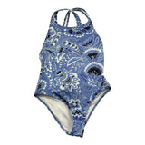 Etro Einteiliger Badeanzug Print Blue Fantasy für Mädchen