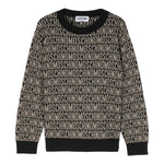 MOSCHINO maglia girocollo tinta unita cn stampa logo in contrast Nero per Bambina MWW00J NERO MOSCHINO 