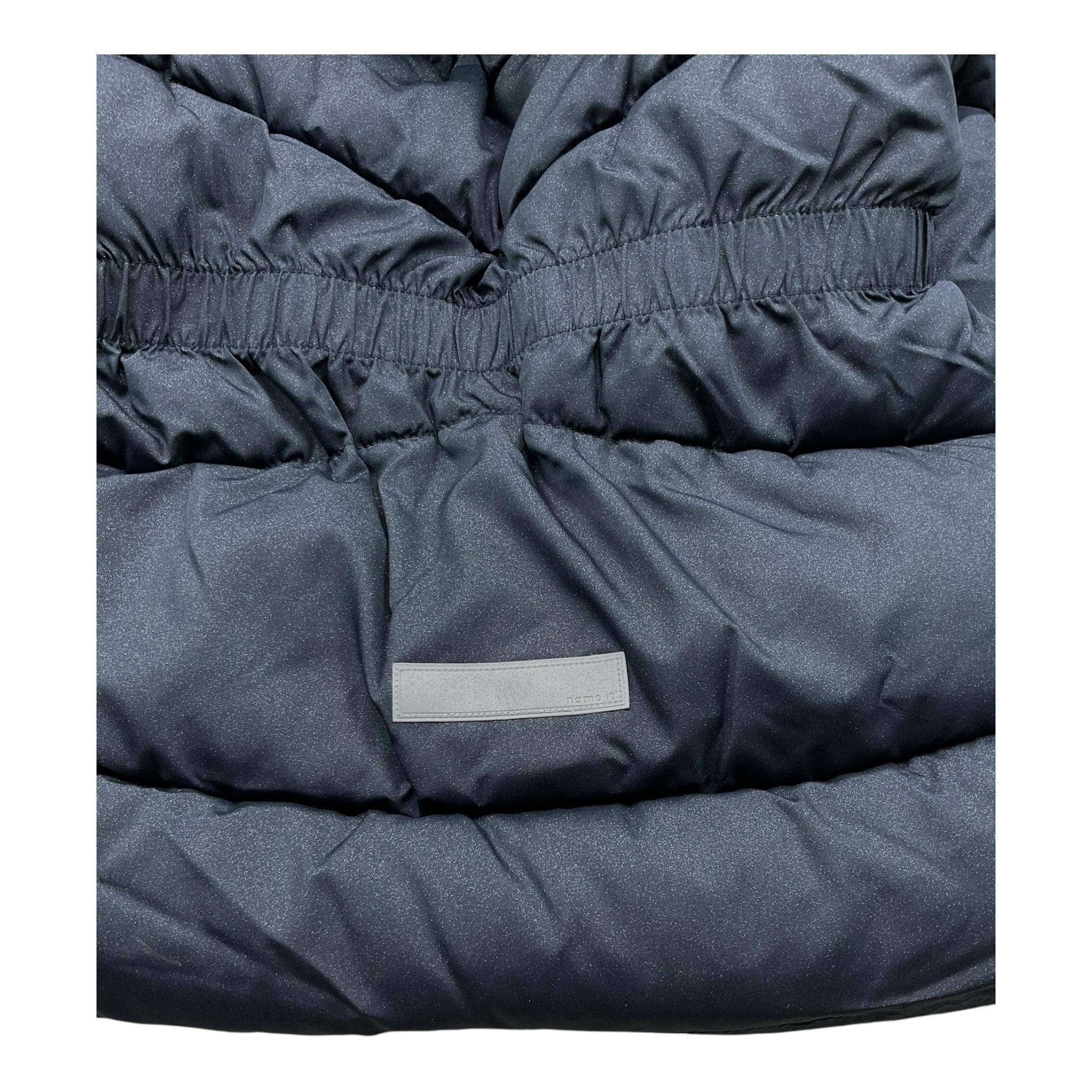 NAME IT giubbino tinta unita con cappuccio Blu per Bambina 13231151 BLU NAME IT 