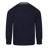 Boss Cardigan Tinta Unita con Scollo A V per Bambino J52005 BLU BOSS 