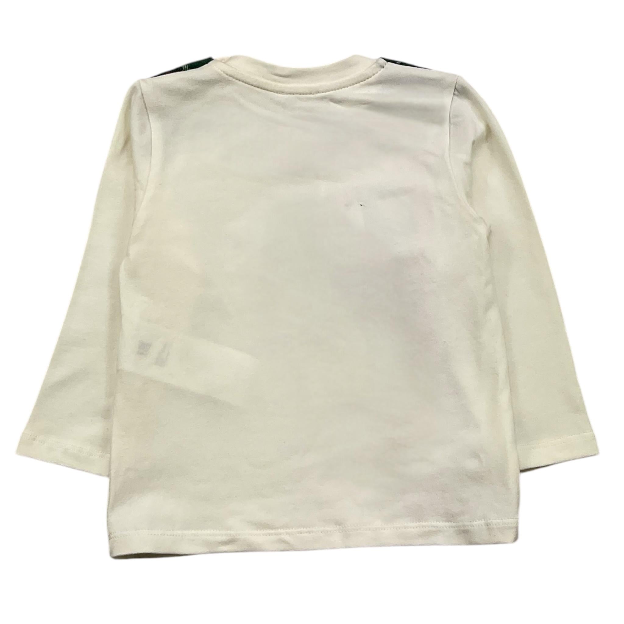 LE BEBE' shirt girocollo tinta unita con stampa in contrasto Panna per Neonato LBB5105 PANNA LE BEBE' 