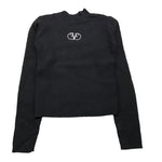 FUN & FUN maglia mezzo collo tinta unita con logo Nero per Neonata FNBSW15506N NERO FUN & FUN 