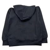 NEVER TOO felpa chiusa con cappuccio tinta unita con stampa in contrasto Nero per Bambino NT2108RX NERO NEVER TOO 