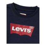 LEVI'S felpa chiusa girocollo tinta unita cn stampa logo Blu per Bambino 9E9079 BLU LEVI'S 