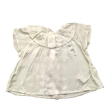 Caffe' D'Orzo Shirt Halbarm Einfarbig Creme für Baby Mädchen