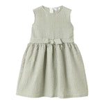 Il Gufo Abito Giromanica Tinta Unita con Fantasia A Righe per Bambina P25VA332C1080 BIANCO IL GUFO 