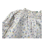 A' La Page Camicia Tinta Unita con Fantasia Fiori per Neonata AL27X BIANCO A' LA PAGE 