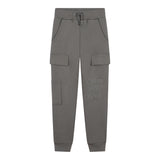 DKNY pantalone tuta tinta unita con logo Grigio per Bambino D60174 GRIGIO DKNY 