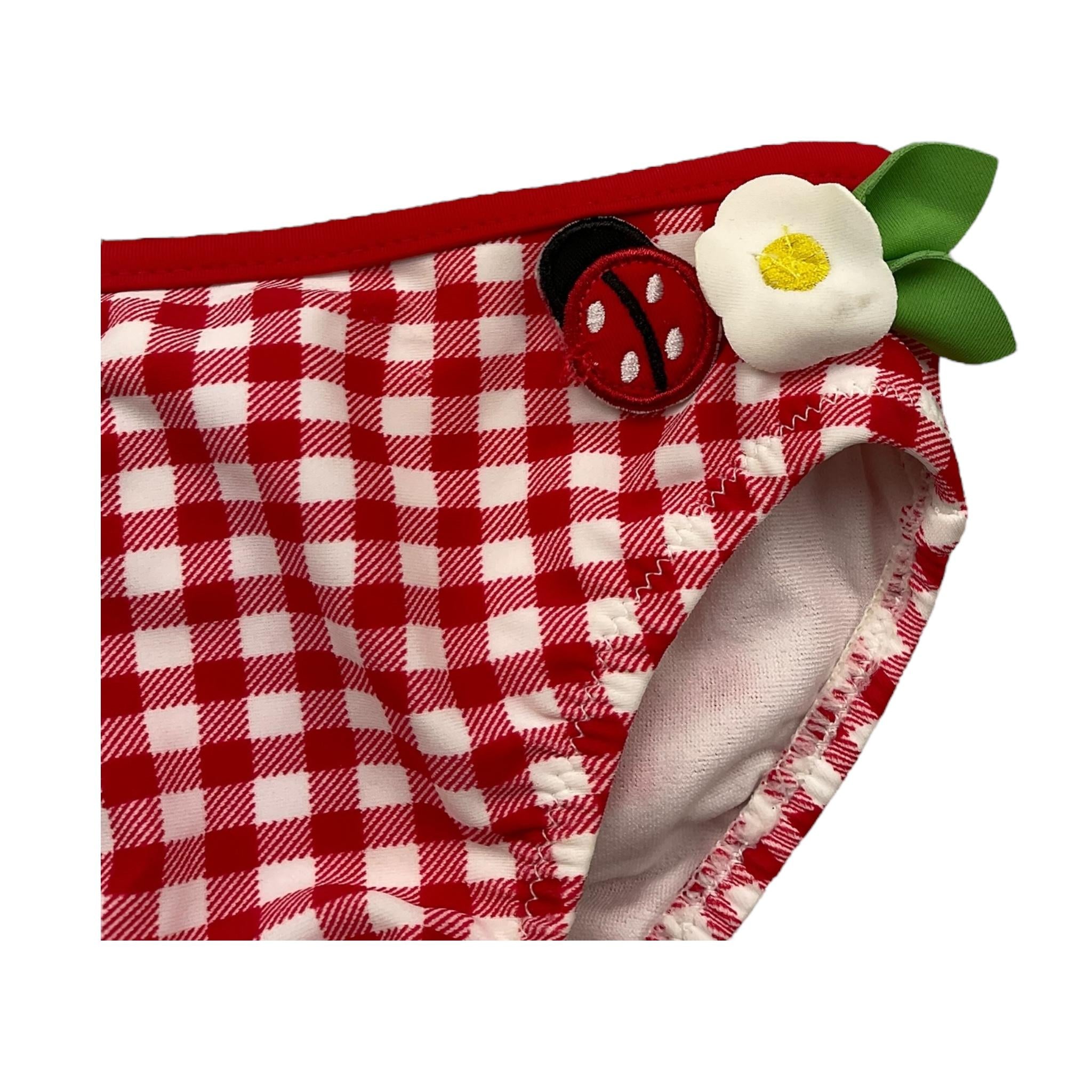 Mayoral Costume Mutandina Fantasia Quadretti per Neonata 1693 BIANCO/ROSSO MAYORAL 