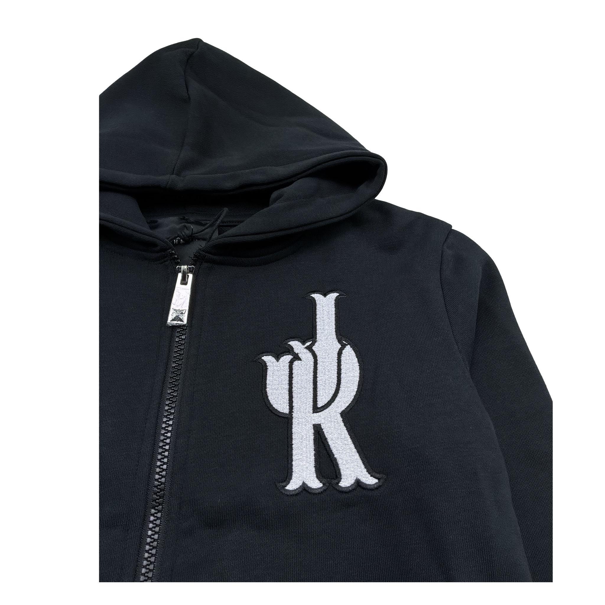 John Richmond Felpa con Zip E Cappuccio Tinta Unita per Bambino RGP26074FE NERO JOHN RICHMOND 