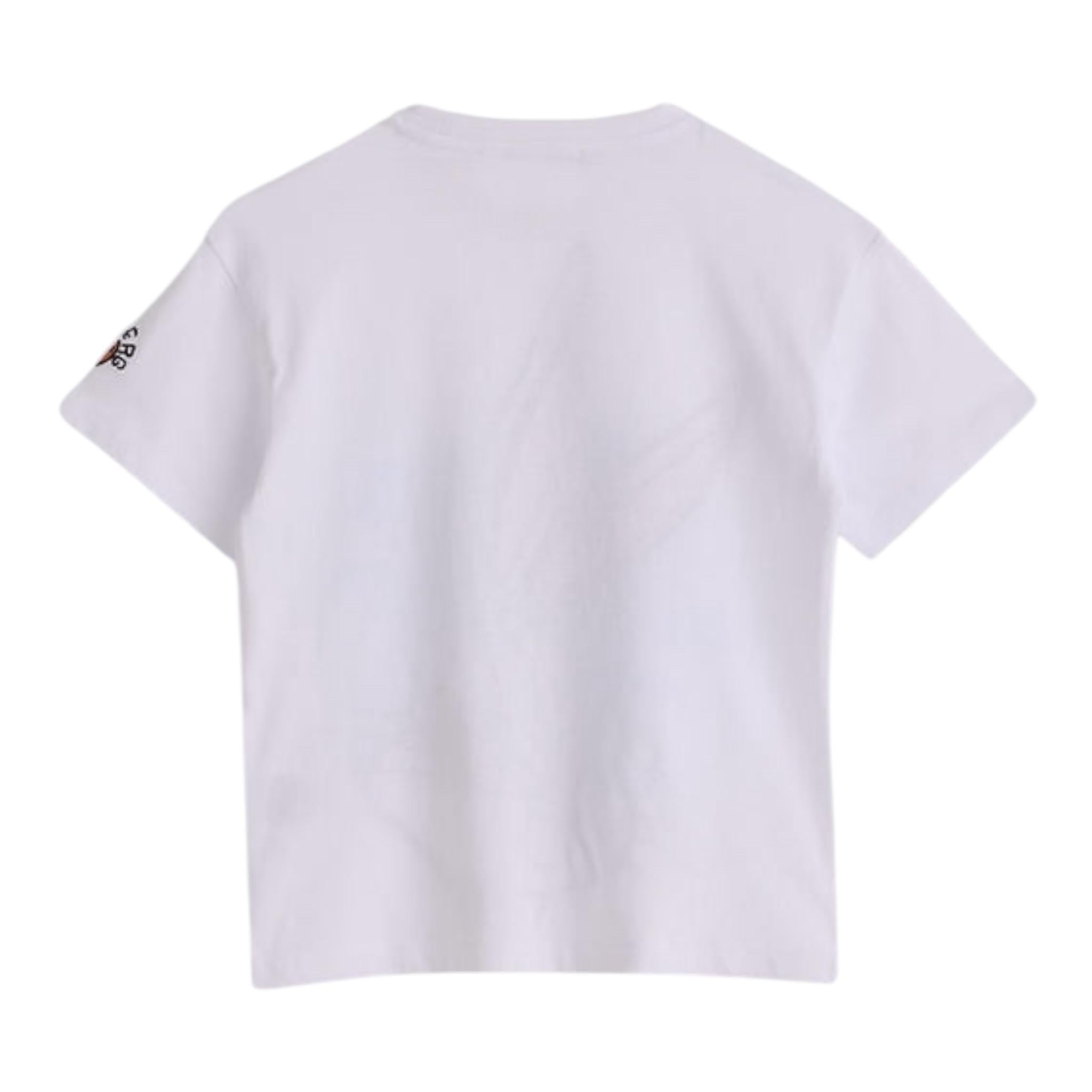 Iceberg T-Shirt Girocollo Tinta Unita con Stampa per Neonato TSICE5168B BIANCO ICEBERG 