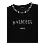 Balmain Maglia Tinta Unita con Stampa per Bambina BW9A30 NERO BALMAIN 