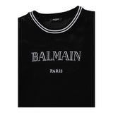 Balmain Maglia Tinta Unita con Stampa per Bambina BW9A30 NERO BALMAIN 