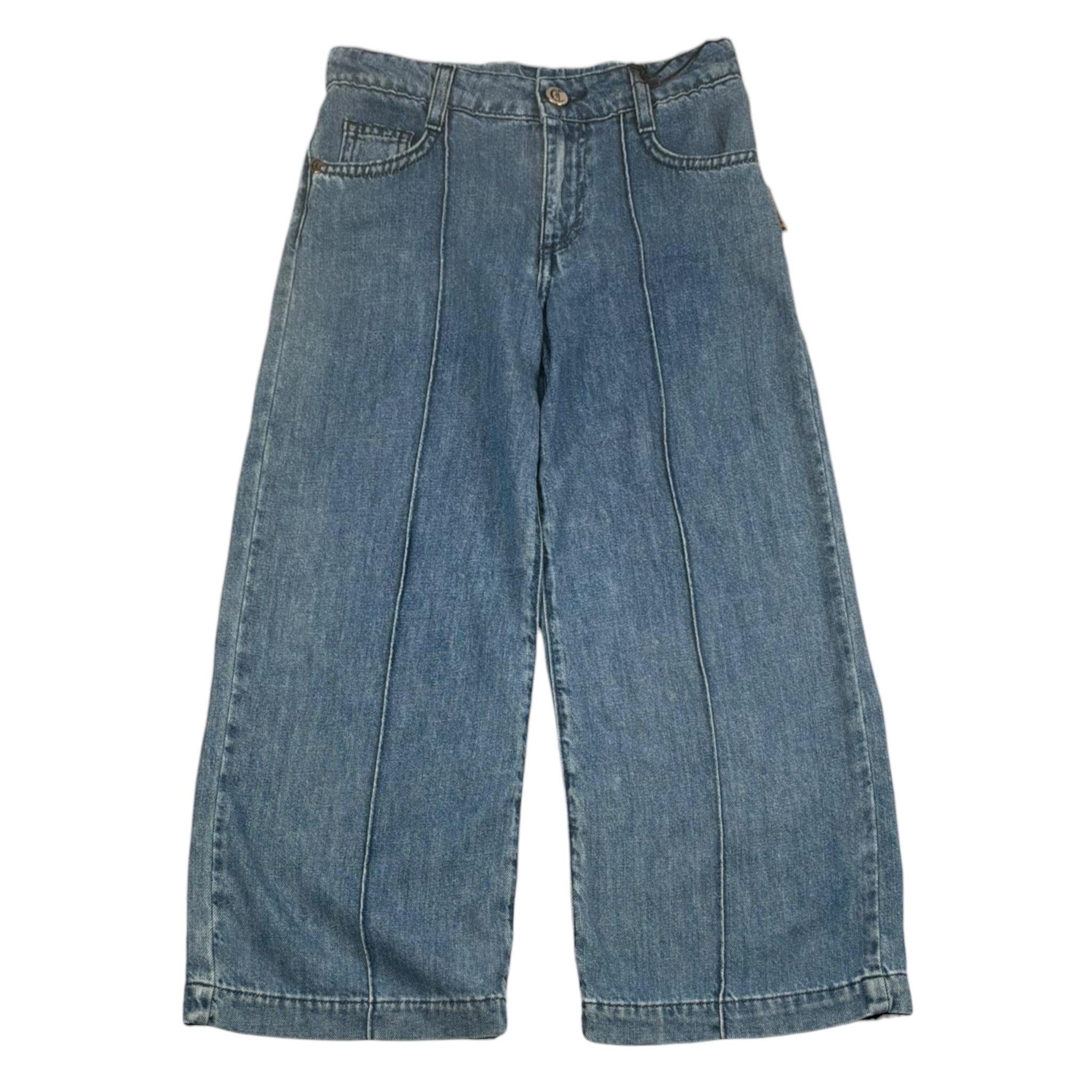Just Cavalli Jeans Tinta Unita con Girovita Regolabile per Bambina JGP26137JE BLU JUST CAVALLI 