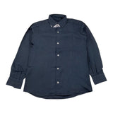 Emanuel Pris Langarmhemd Solid Blue für Jungen