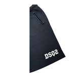 Dsquared2 Bermuda Tuta Tinta Unita con Logo per Bambino DQ03B3 NERO DSQUARED2 