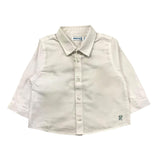 MAYORAL camicia manica lunga tinta unita Bianco per Neonato 124 BIANCO MAYORAL 