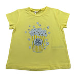Liu Jo Tshirt Girocollo tinta unita con Stampa Giallo per Neonata KA4132 GIALLO LIU JO 