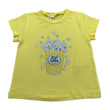Liu Jo Tshirt Girocollo tinta unita con Stampa Giallo per Neonata KA4132 GIALLO LIU JO 