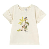 Mayoral T-Shirt Girocollo Tinta Unita con Stampa per Neonato 1047 BEIGE MAYORAL 