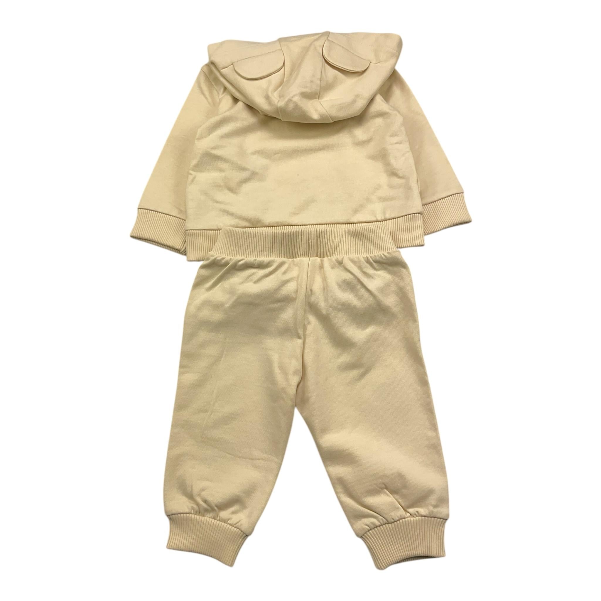 MOSCHINO completo 2pz felpa-pantalone tinta unita Beige per Neonato MUK05D BEIGE MOSCHINO 