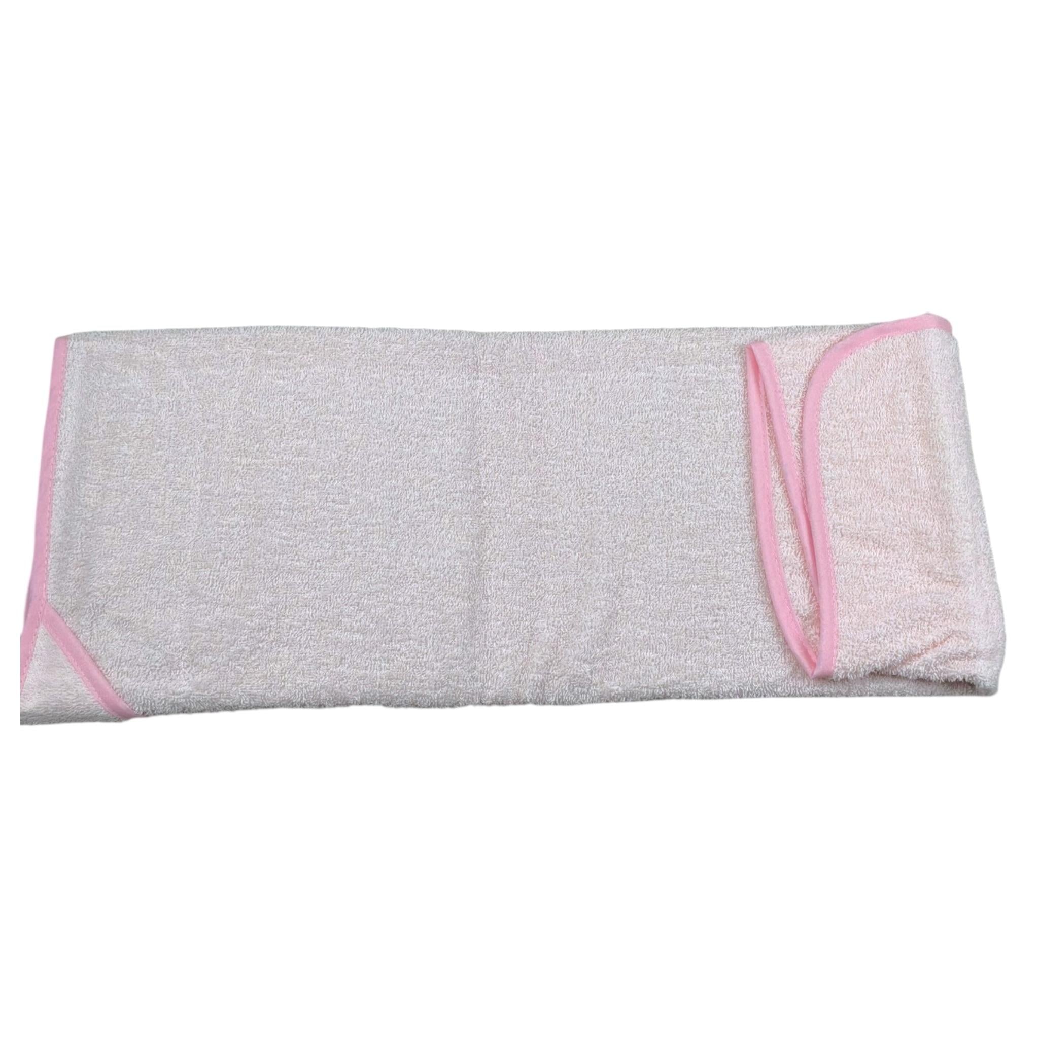 Nancy Baby Accappatoio Tinta Unita con Stampa per Neonata 1957 ROSA NANCY BABY 