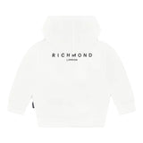 John Richmond Felpa con Zip E Cappuccio Tinta Unita per Neonato RIP25015FE BIANCO JOHN RICHMOND 