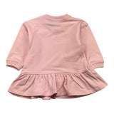 MOSCHINO abito girocollo tinta unita con stamoa Rosa per Neonata MDV0CX ROSA MOSCHINO 