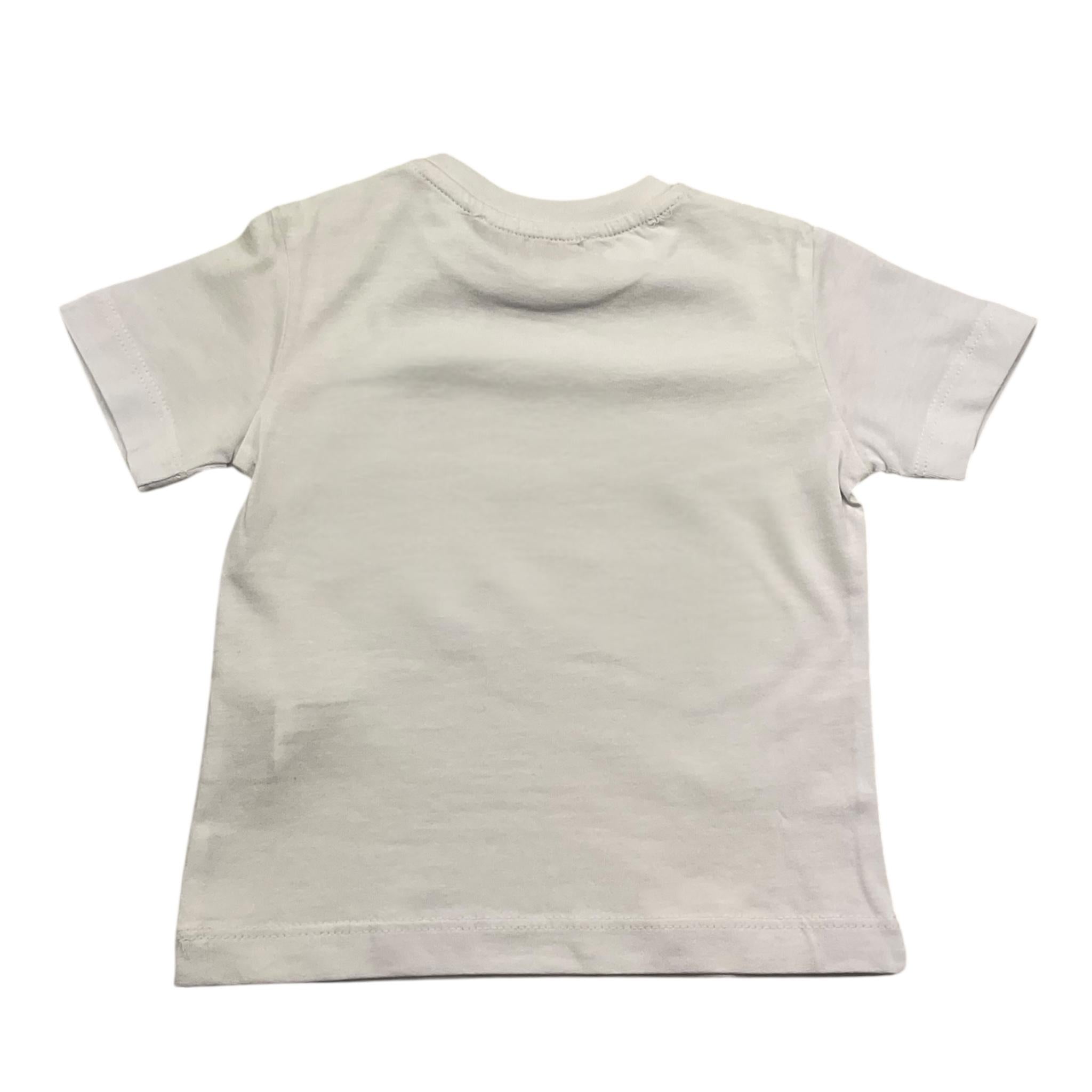 Cesare Paciotti T-Shirt Girocollo Tinta Unita con Stampa per Neonato TSP515B BIANCO CESARE PACIOTTI 