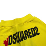 Dsquared2 Bermuda tinta unita con Logo Giallo per Bambino DQ0839 GIALLO DSQUARED2 