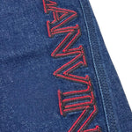 Lanvin Jeans Tinta Unita con Girovita Regolabile per Bambina N30132 BLU LANVIN 