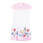 Monnalisa Abito Mezza Manica Bicolore per Bambina 11E920X BIANCO/ROSA MONNALISA 