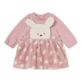 MAYORAL abito tinta unita con stampa teddy Rosa per Neonata 2881 ROSA MAYORAL 