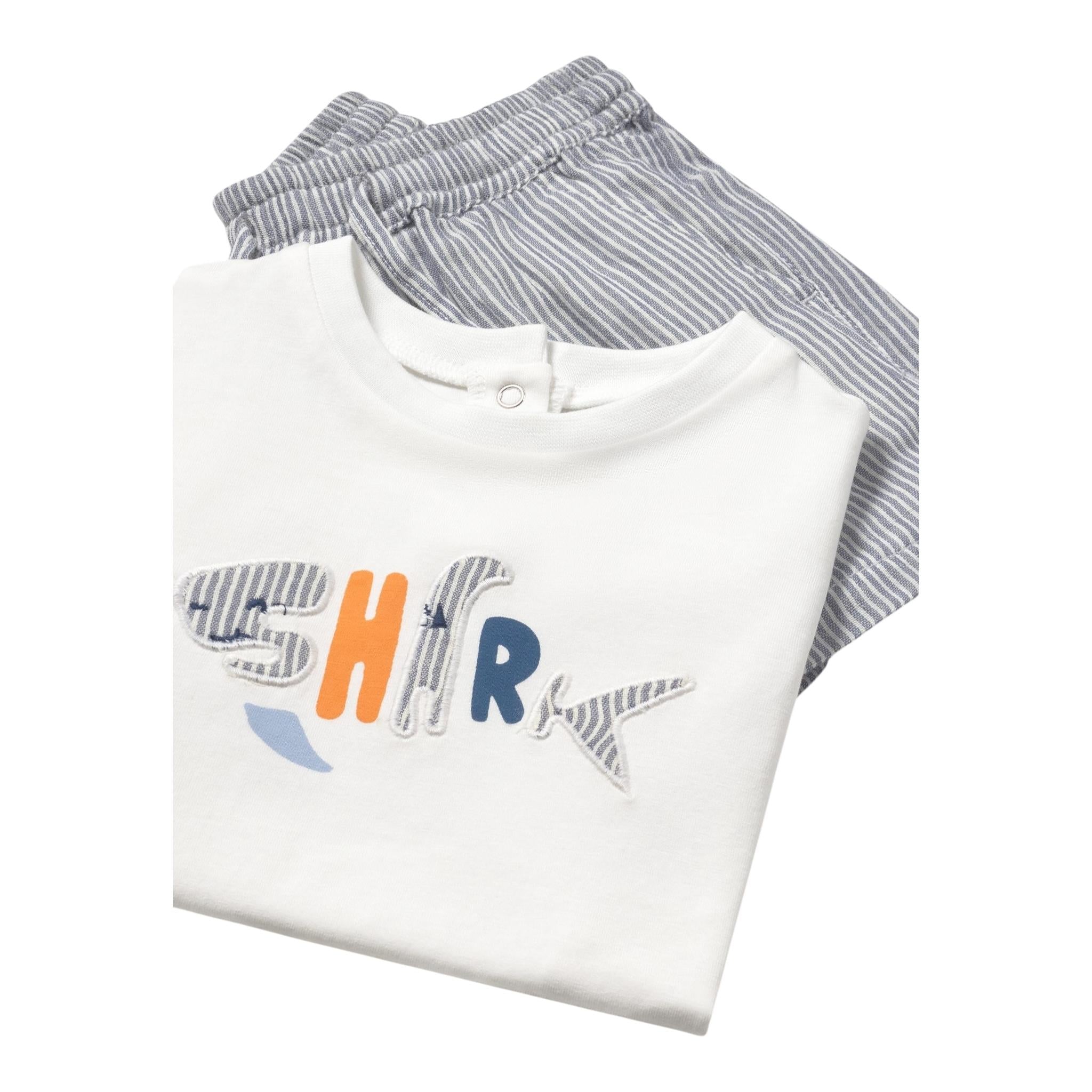 Mayoral Completo 2 Pezzi T-Shirt-Bermuda per Bambino 1253 BIANCO MAYORAL 