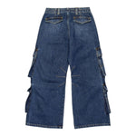 Diesel Jeans Modello Palazzo con Tasconi per Bambina J01725X BLU DIESEL 