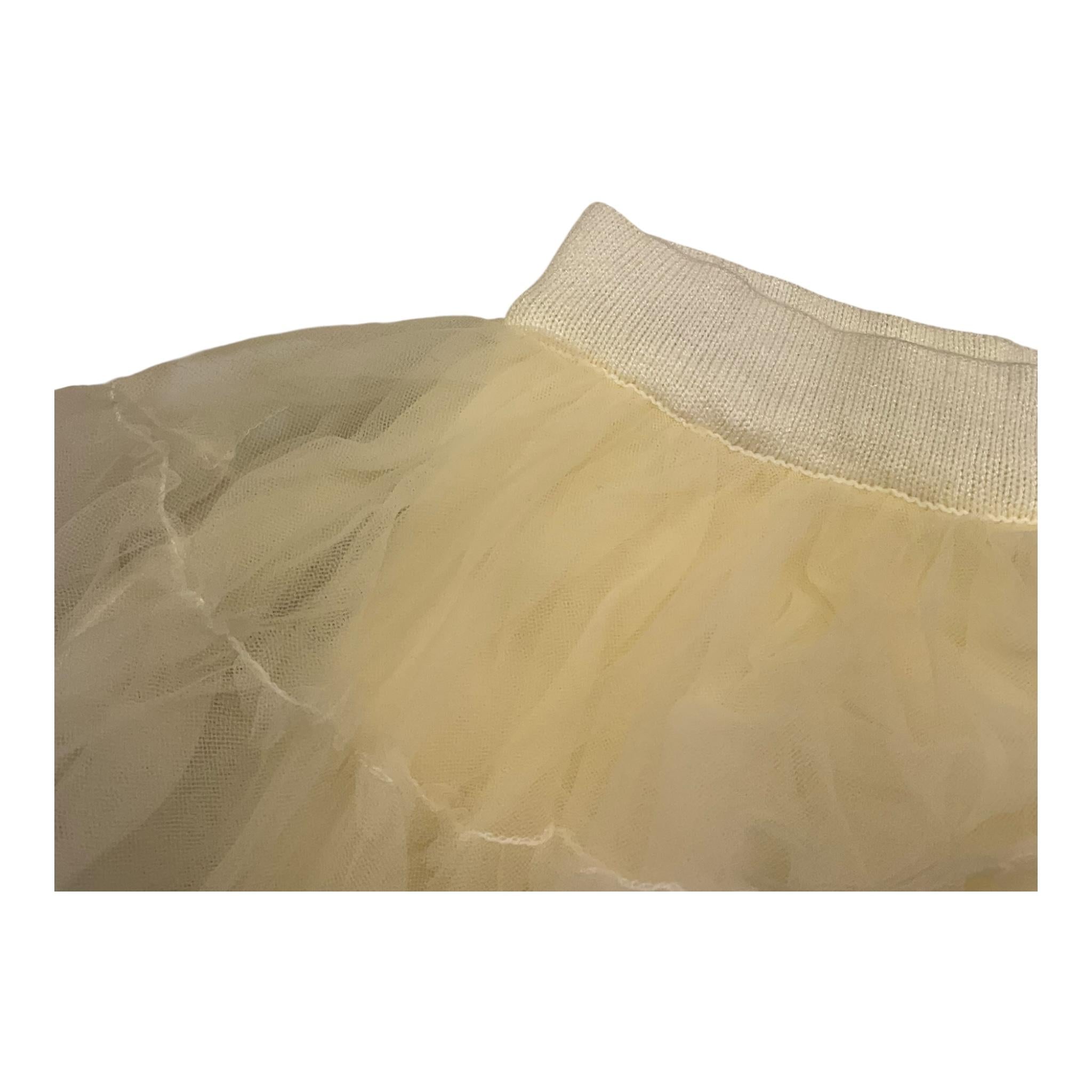 LIU JO gonna tinta unita in tulle Panna per Neonata HF4024 PANNA LIU JO 